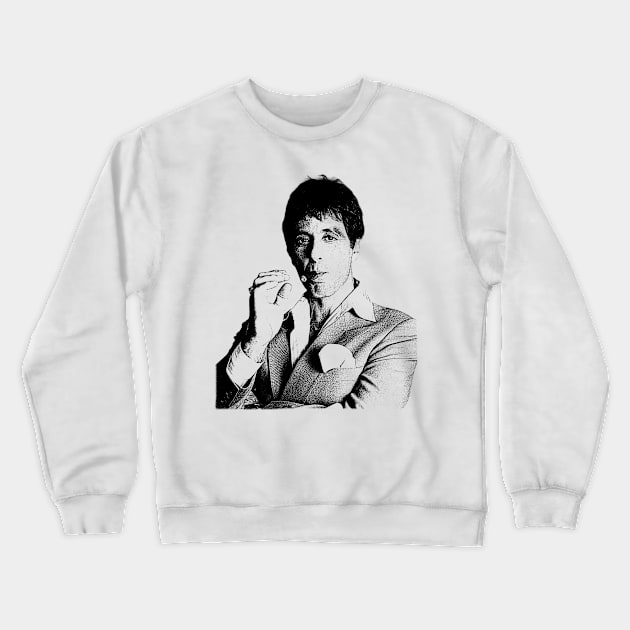 Tony Montana With Cigarettes Crewneck Sweatshirt by Knockbackhaunt